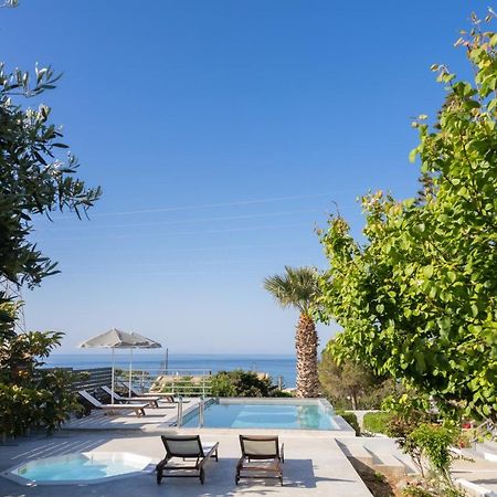 Queen'S Gem Luxury Villa - Heated Jacuzzi & Pool Khersónisos Eksteriør bilde
